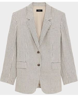 Theory Check Blazer - White