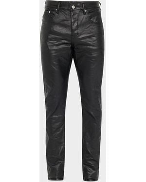 Purple Coated Skinny Jeans - Black