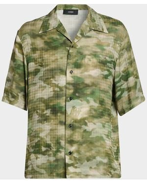 Amiri Ma Quad Camouflage Button-Front Shirt - Green