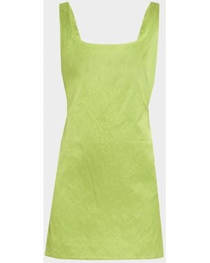 A.L.C. Faye Satin Mini Dress - Green