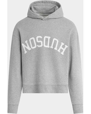 Hudson Jeans Apos;S Viper Logo Cotton-Blend Hoodie - Gray