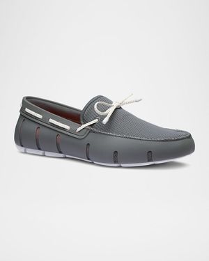 Swims Apos;S Braided Lace Mesh Loafers - Gray
