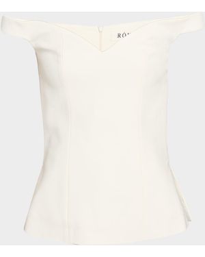 Rohe Off-Shoulder Top - Natural