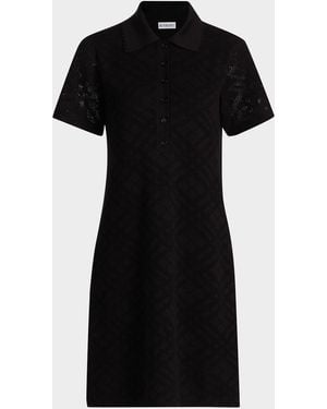 Burberry Dina Polo Shirtdress - Black