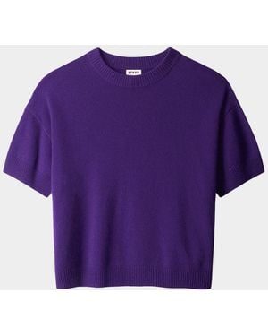STAUD Sorrento Cashmere Sweater - Purple