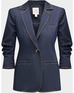 Cinq À Sept Khloe Denim Blazer - Blue