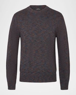 Vince Multi-Mix Merino Wool Blend Sweater - Blue