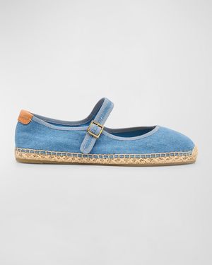 Tory Burch Mary Jane Espadrilles - Blue