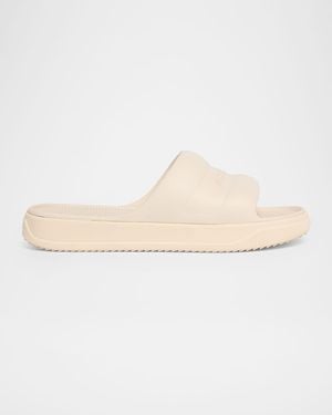 Moncler Altive Logo Slide Sandals - White