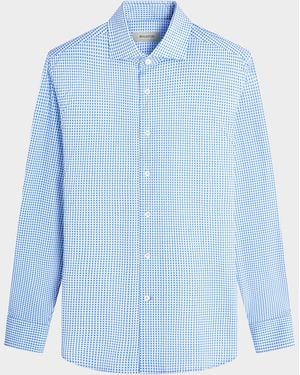 Bugatchi Apos;S Devon Ooohcotton Sport Shirt - Blue