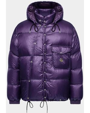 Moncler Karakorum Hooded Short Down Jacket - Purple