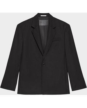 Helmut Lang Apos;S Wool Gabardine Relaxed-Fit Blazer - Black