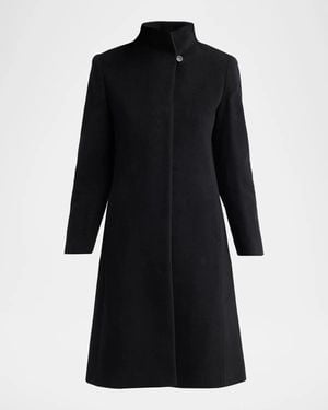 Cinzia Rocca Icons Wool-Blend Coat - Black