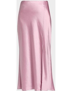 Jason Wu Satin Bias Slip Pencil Midi Skirt - Pink