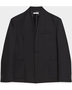 Helmut Lang Shawl-Lapel Single-Breasted Blazer - Black