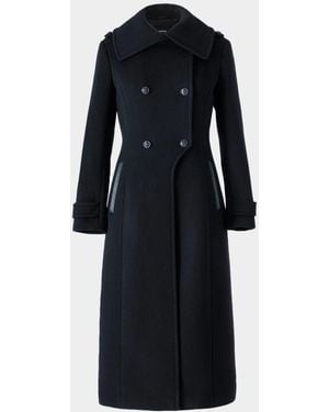 Mackage Elodie-R Double-Face Wool Tailored Coat - Black