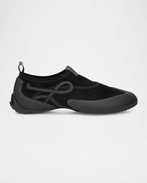 Loewe Apos;S Suede & Tpu Grip Aqua Shoes - Black