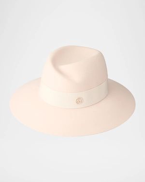 Maison Michel Virginie Wool Felt Fedora - Natural
