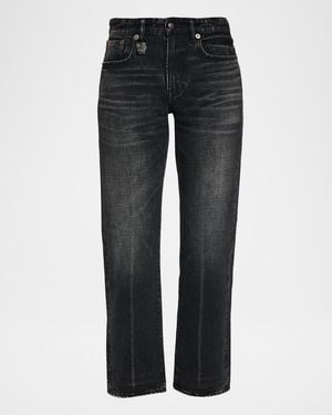 R13 Bf Low-Rise Jeans - Gray