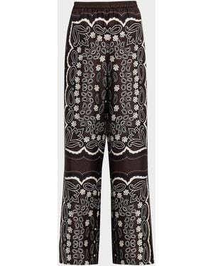 Nili Lotan Morgan Silk Pants - Gray