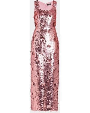 Tahari The Charlie Sequin Dress - White