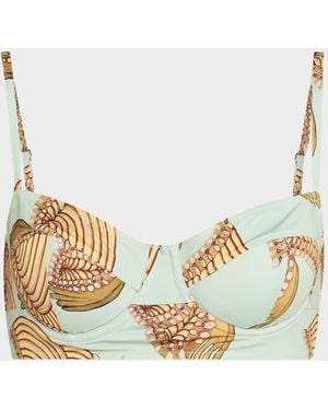 Ulla Johnson Zahara Underwire Bikini Top - Metallic