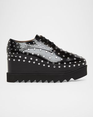 Stella McCartney 75Mm Elyse Studded Derbys - Black