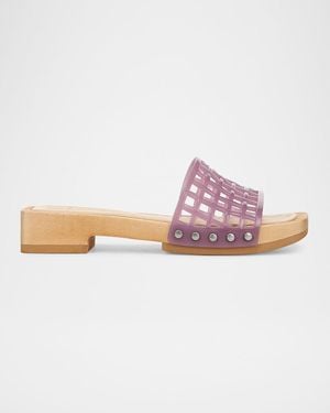 Vince Barbara Jelly Slide Sandals - Pink