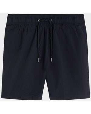 Bugatchi Apos;S Cruz Mid-Length Swim Trunks - Blue