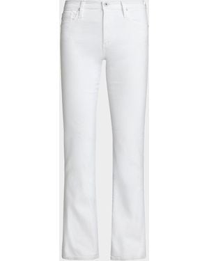 AG Jeans Angel Low-Rise Bootcut Jeans - White