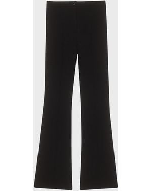 Theory Compact Crepe Flare Pants - Black