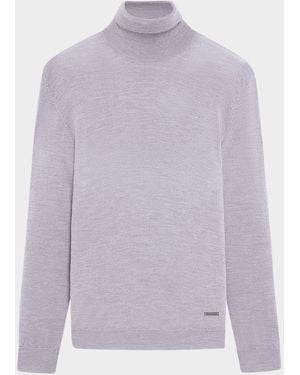 Bugatchi Apos;S Wool Turtleneck Sweater - Purple