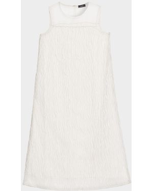 Peserico Sleeveless A-Line Midi Dress - Natural