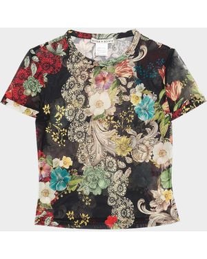 Alice + Olivia Tess Crewneck Tee - Multicolor