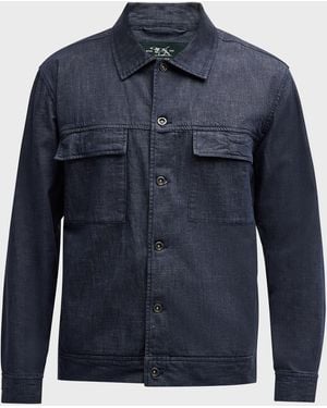 Rodd & Gunn Apos;S Little Valley Chambray Trucker Jacket - Blue