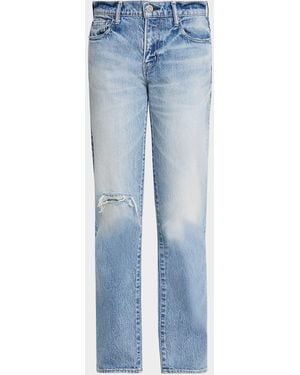 Moussy Deland Slim Straight Jeans - Blue