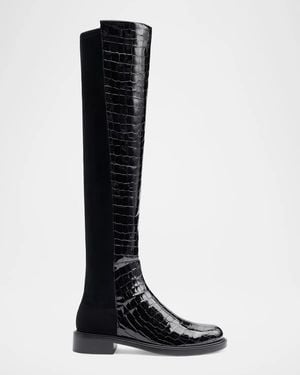 Stuart Weitzman 5050 Gisele 20Mm Knee-High Boots - Black
