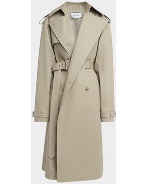 McQueen Belted Trench Coat - Natural