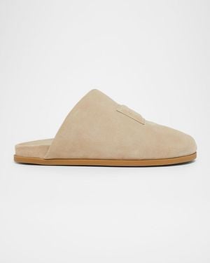 Givenchy Apos;S Puffy Asymmetric Suede Mules - White