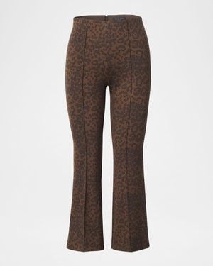 Rag & Bone Irina Kick-Flare Ponte Pants - Brown