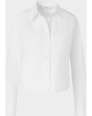 Akris Punto Cotton Poplin Button-Down Shirt - White