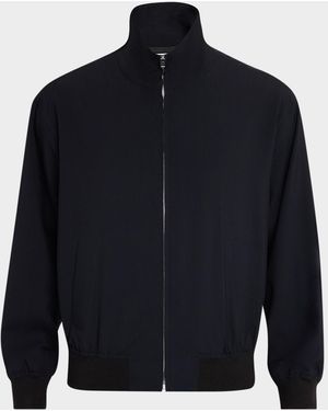 FRAME Apos;S Wool Full-Zip Blouson - Blue