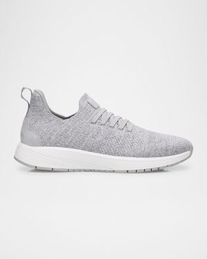 Peter Millar Odeon Knit Sneakers - Gray