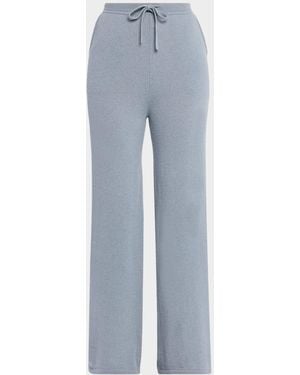 TSE Cashmere Straight-Leg Pants - Blue