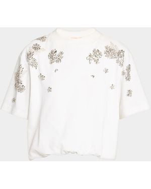 Cinq À Sept Crystal Ivy Davi T-Shirt - White