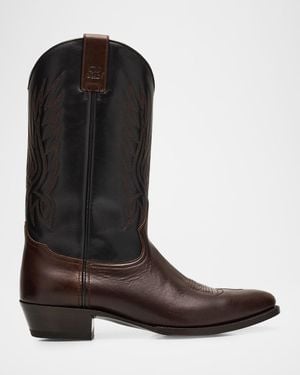Ralph Lauren Western Leather Boots - Brown