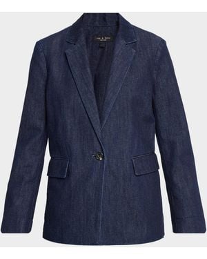 Rag & Bone Jennie Denim Blazer - Blue