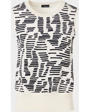 Akris Dance Movements Sleeveless Silk Top - Black