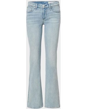 Rag & Bone Kinsley Low-Rise Bootcut Jeans - Blue