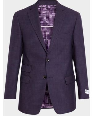 Robert Graham Apos;S Woodson Tailored Fit Two-Button Blazer - Blue